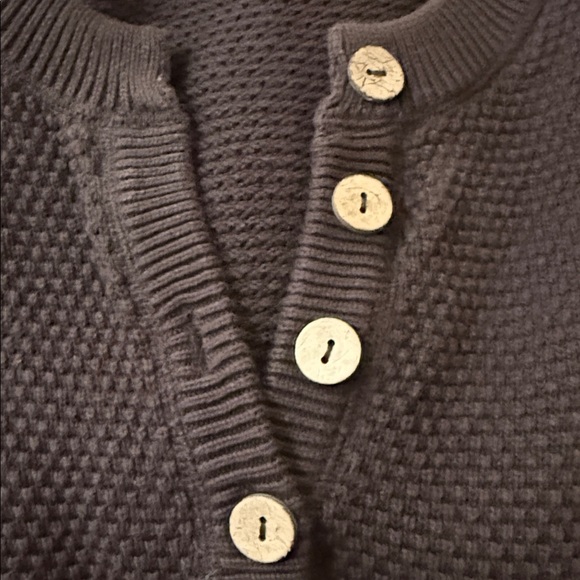 Free People Waffle-Knit V-Neck Sweater in Chocolate Brown - Picture 4 of 5